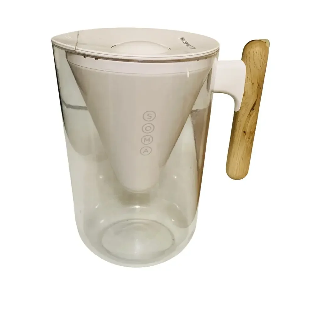 Soma Water Filter Pitcher Plant Based 10 Cup White -No Filter